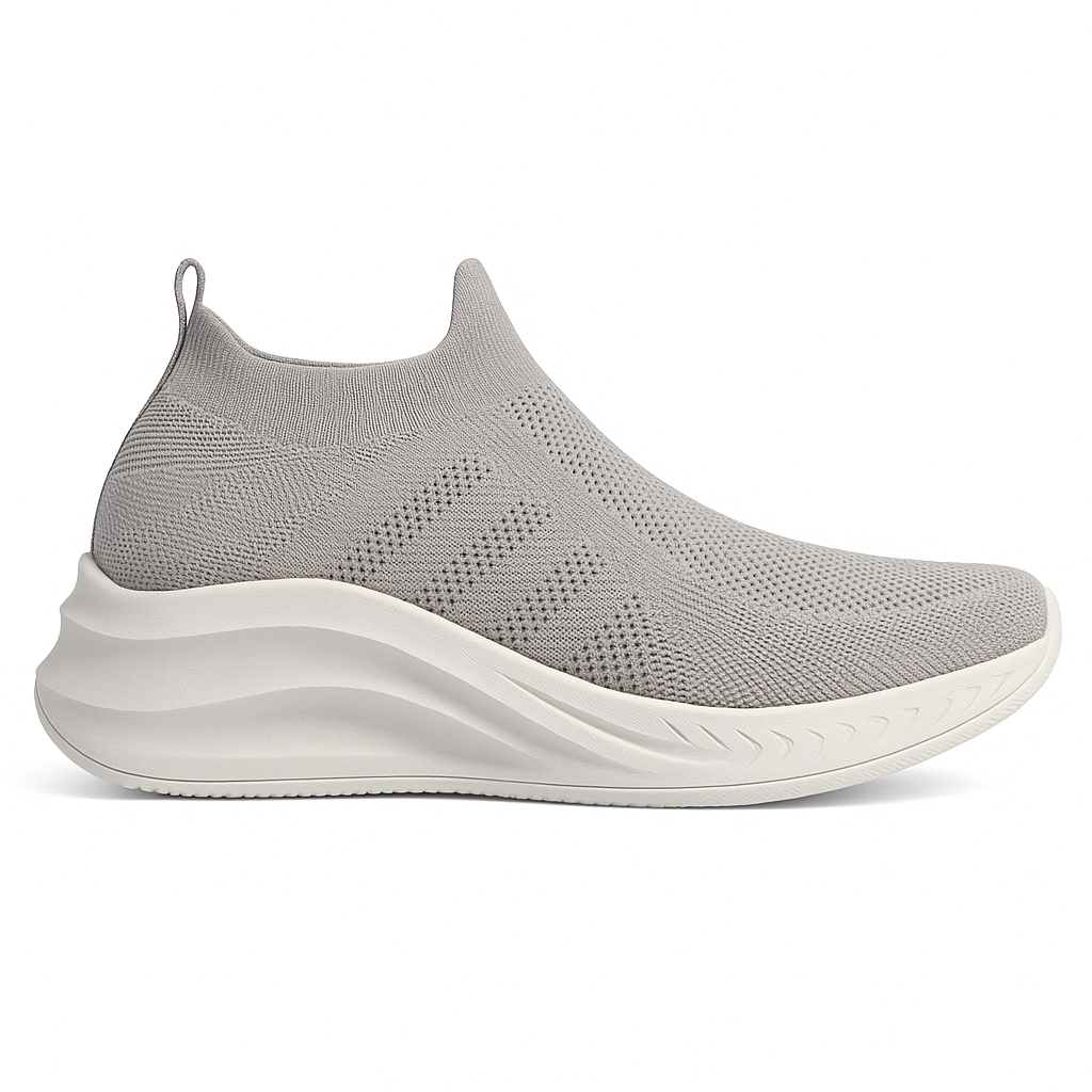 Dame Elastik Grå - Sneakers