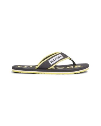 Grå Patch Hilfiger Beach Sandal - Tommy Hilfiger Sandaler  - 8720646933631