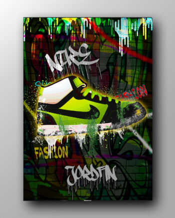 Fashion Sneakers Plakat Lærred - Just Karikatur Sneakers