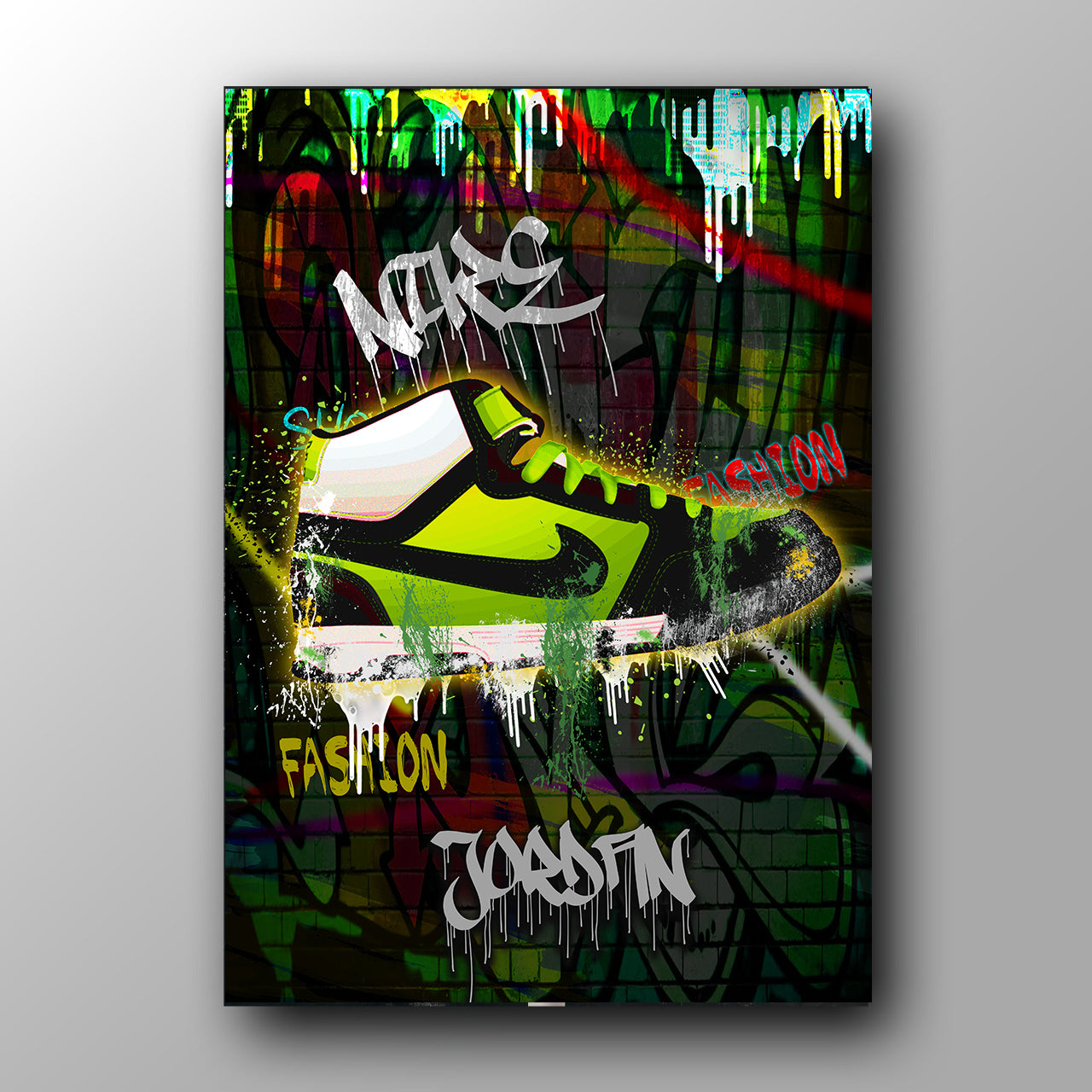 Fashion Sneakers Plakat Lærred - Just Karikatur Sneakers