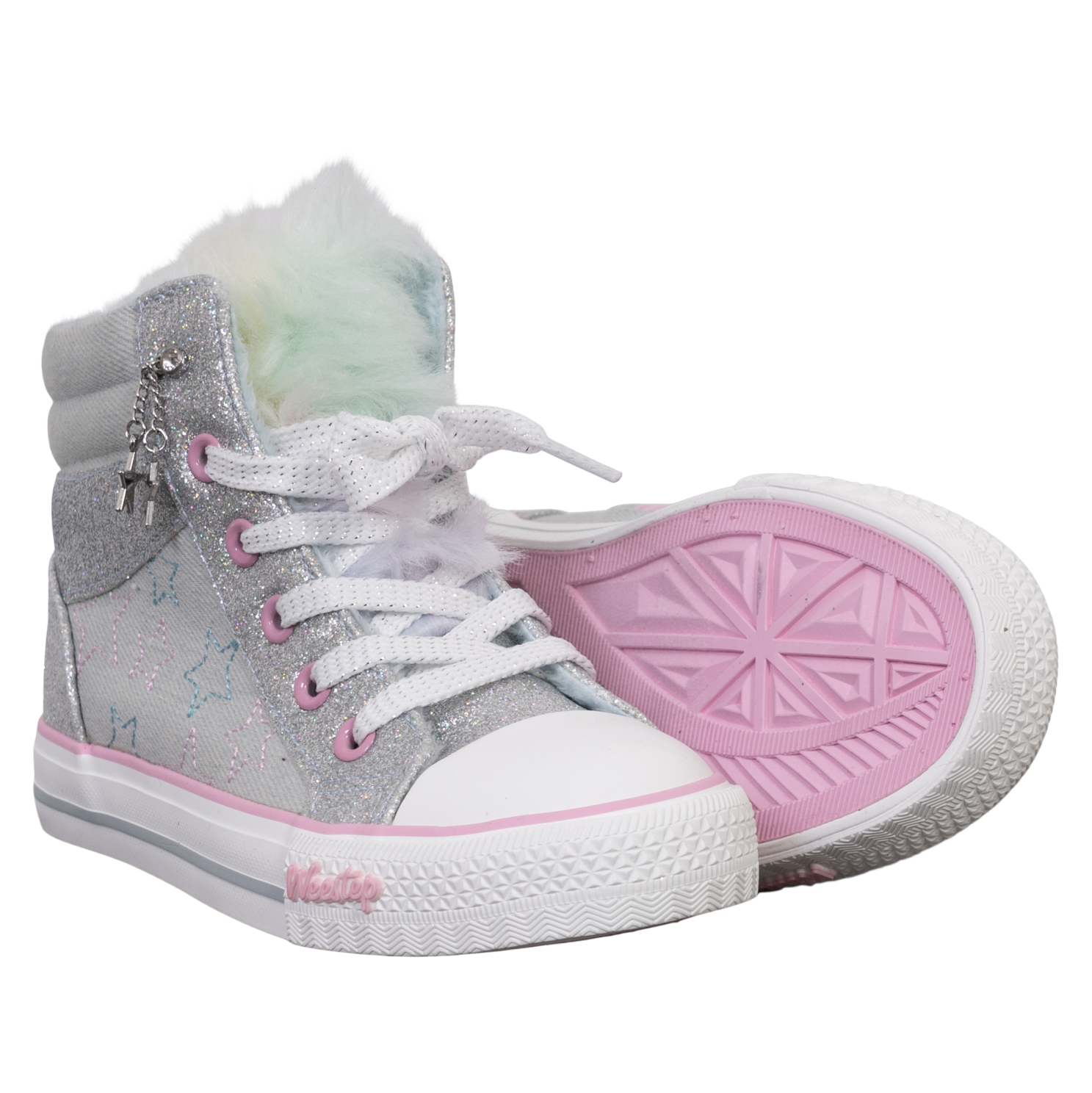 Blue Weestep Pige Sneakers Glimmer - Weestep Sneakers - 5714990189366