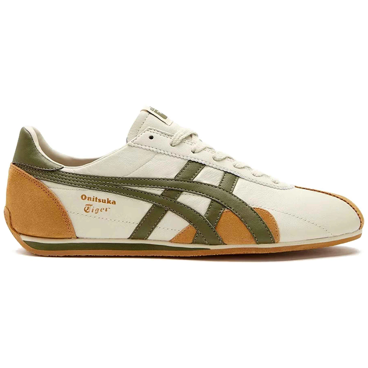 Grøn Onitsuka Tiger Runspark Beige Olive Green Mustard Yellow - Onitsuka Sneakers