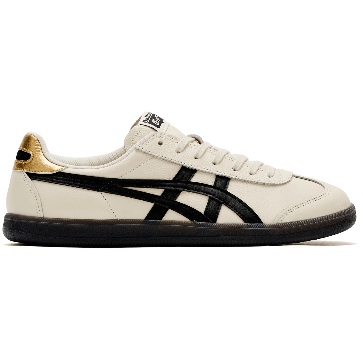 Sort Onitsuka Tiger Tokuten White Black Gold - Onitsuka Sneakers  - 6931787062575