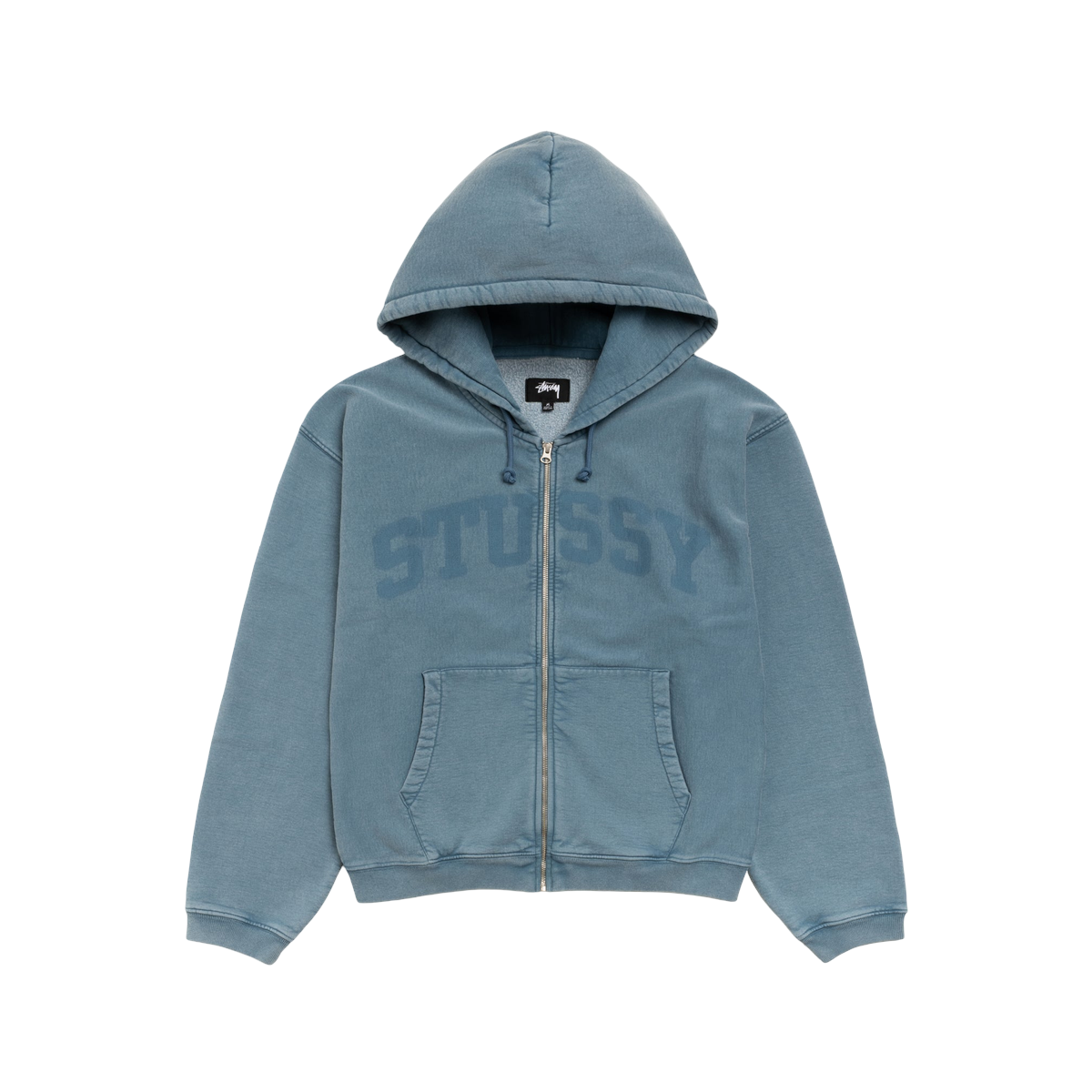 Stussy Faded Graphic Zip Hoodie Washed Navy - Stussy Sneakers