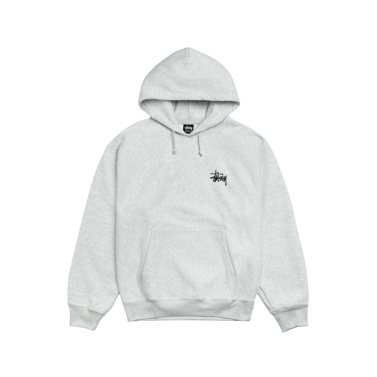Stussy Basic Hoodie Ash Heather - Stussy Sneakers