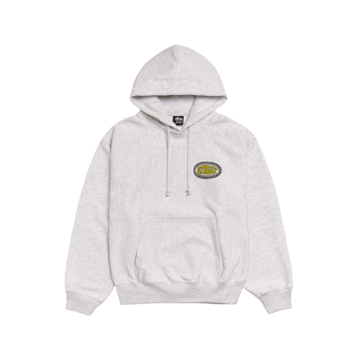 Stussy Tile Oval Hoodie Ash Heather - Stussy Sneakers