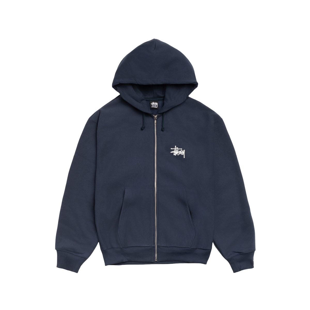 Stussy Basic Stussy Zip Hoodie Navy - Stussy Sneakers