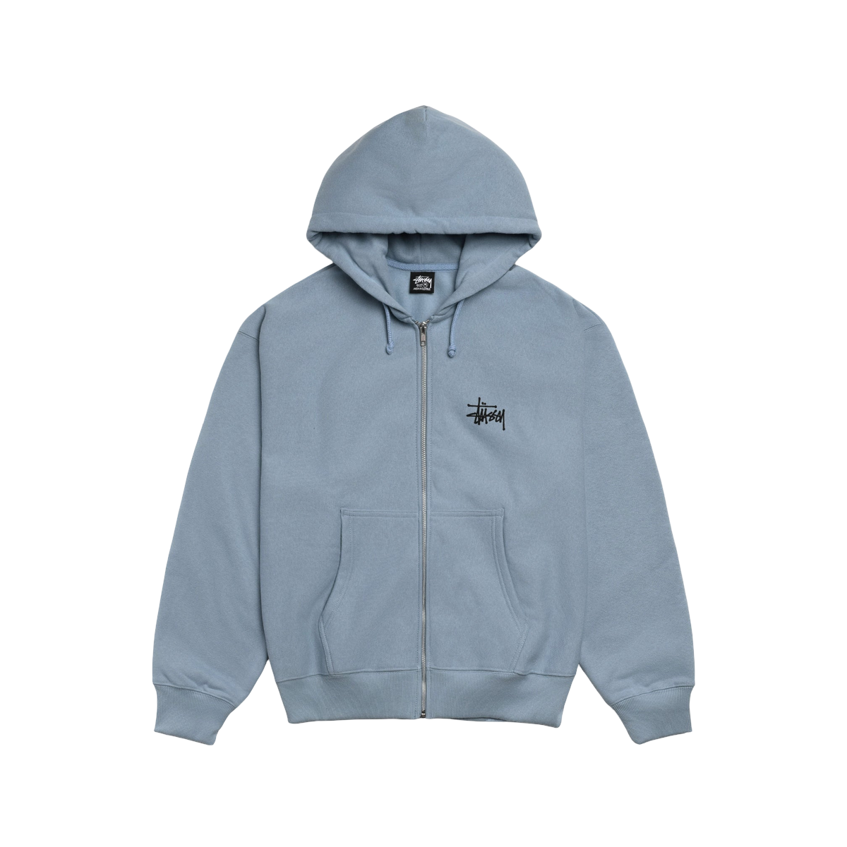 Stussy Basic Zip Hoodie Slate - Stussy Sneakers