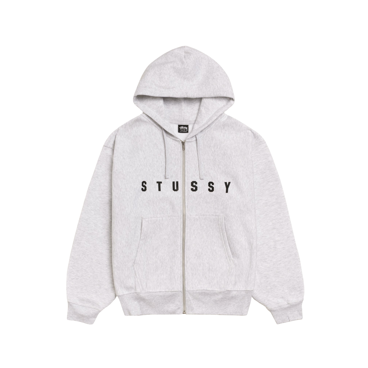 Stussy Lens Zip Hoodie Ash Heather - Stussy Sneakers
