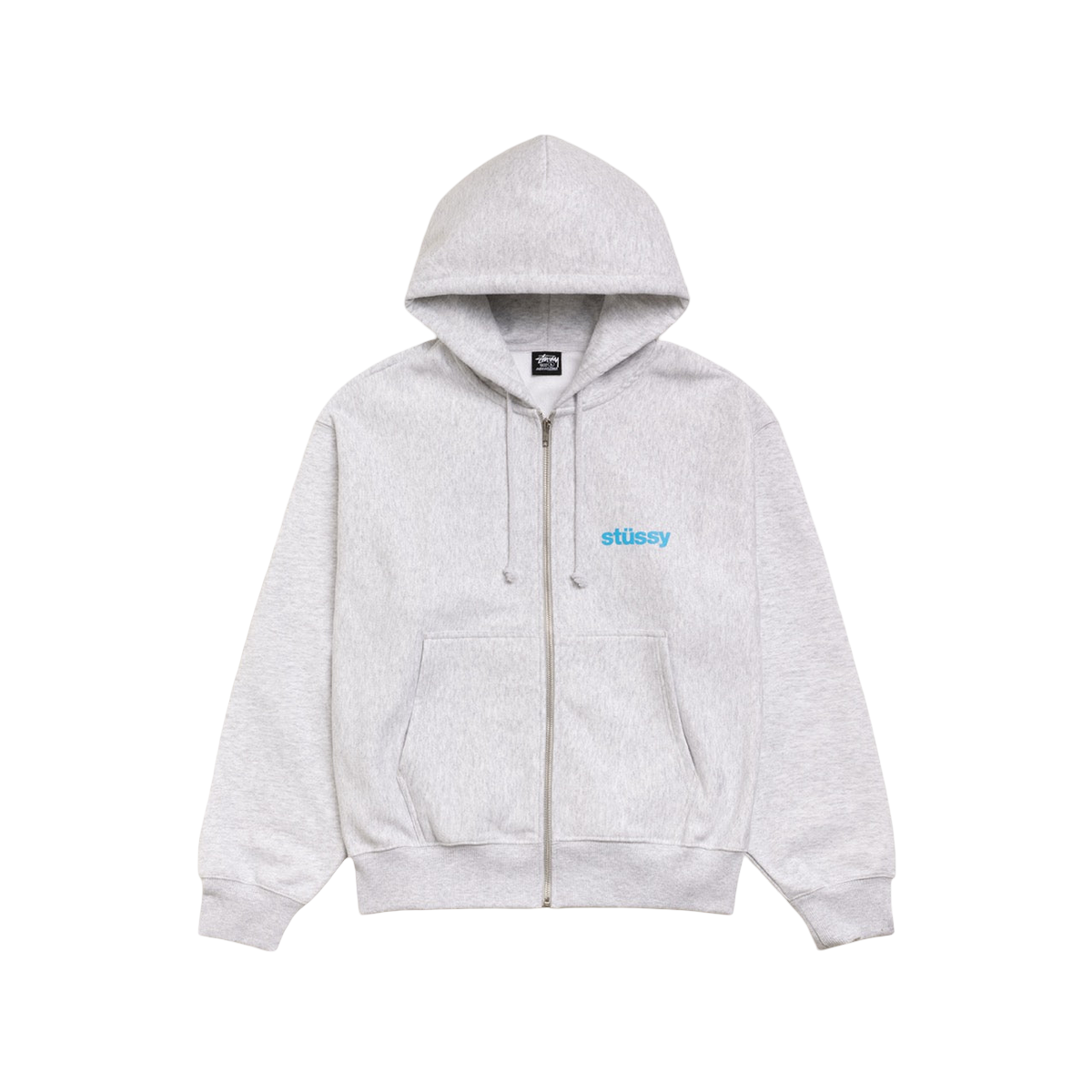 Stussy Built Tough Zip Hoodie Ash Heather - Stussy Sneakers