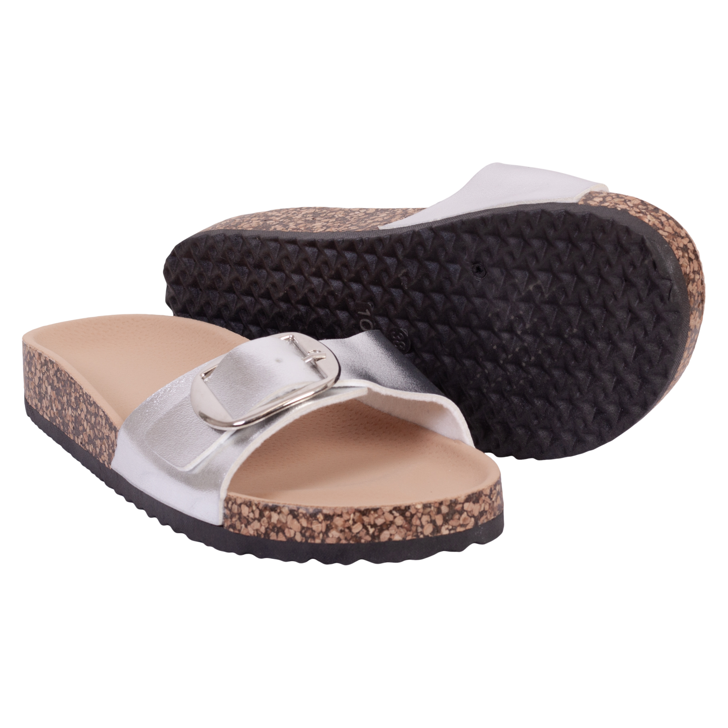 Silver Ideal Shoes Dame Sandaler - Ideal Shoes Sandaler