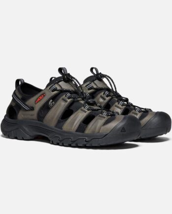 Sort Keen Mens Targhee Iii Sandal Grå Grey Black - Keen Sandaler  - 191190488416