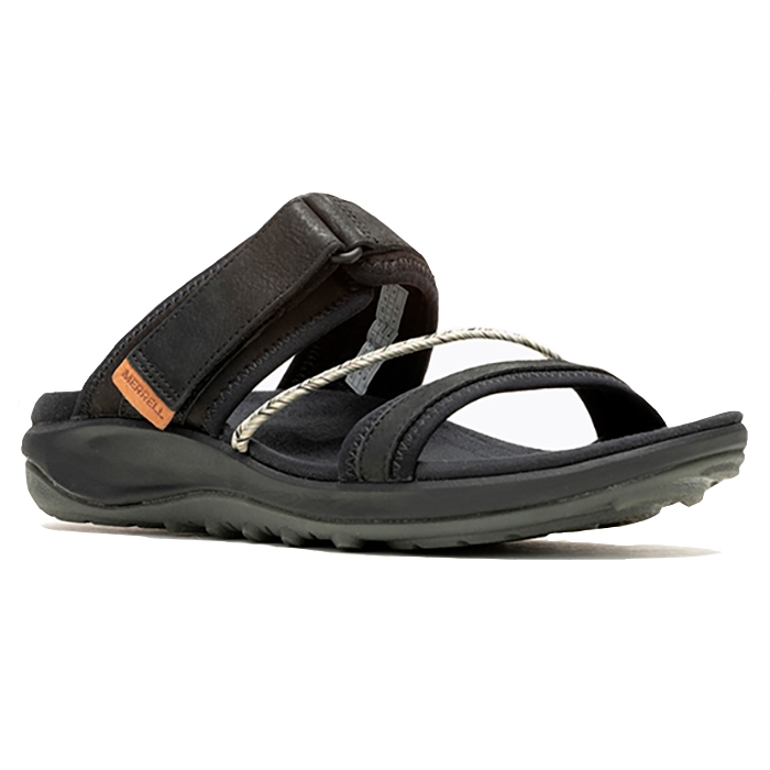 Sort Merrell Terran Slide Sandal Black Sandaler - Merrell Sandaler - 195019748415
