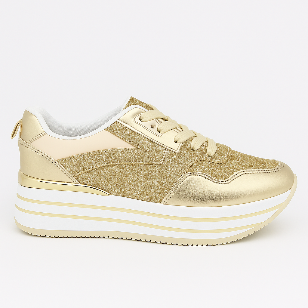 Dame Sneakers Guld - Sneakers