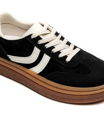 Sort Agnes Dame Sneakers 8999 Black - Shoes Sneakers  - 5715406797588