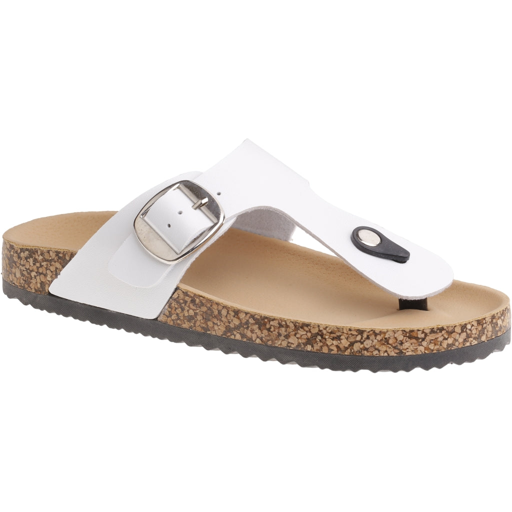 Hvid Aja Dame Sandal 2003 White - Shoes Sandaler  - 5715406401102