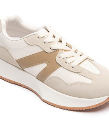 Beige Annick Dame Sneakers 8917 - Shoes Sneakers  - 5715406726366
