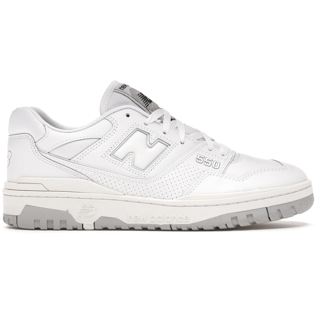 Hvid New Balance 550 White Grey - New Sneakers - 194768756887