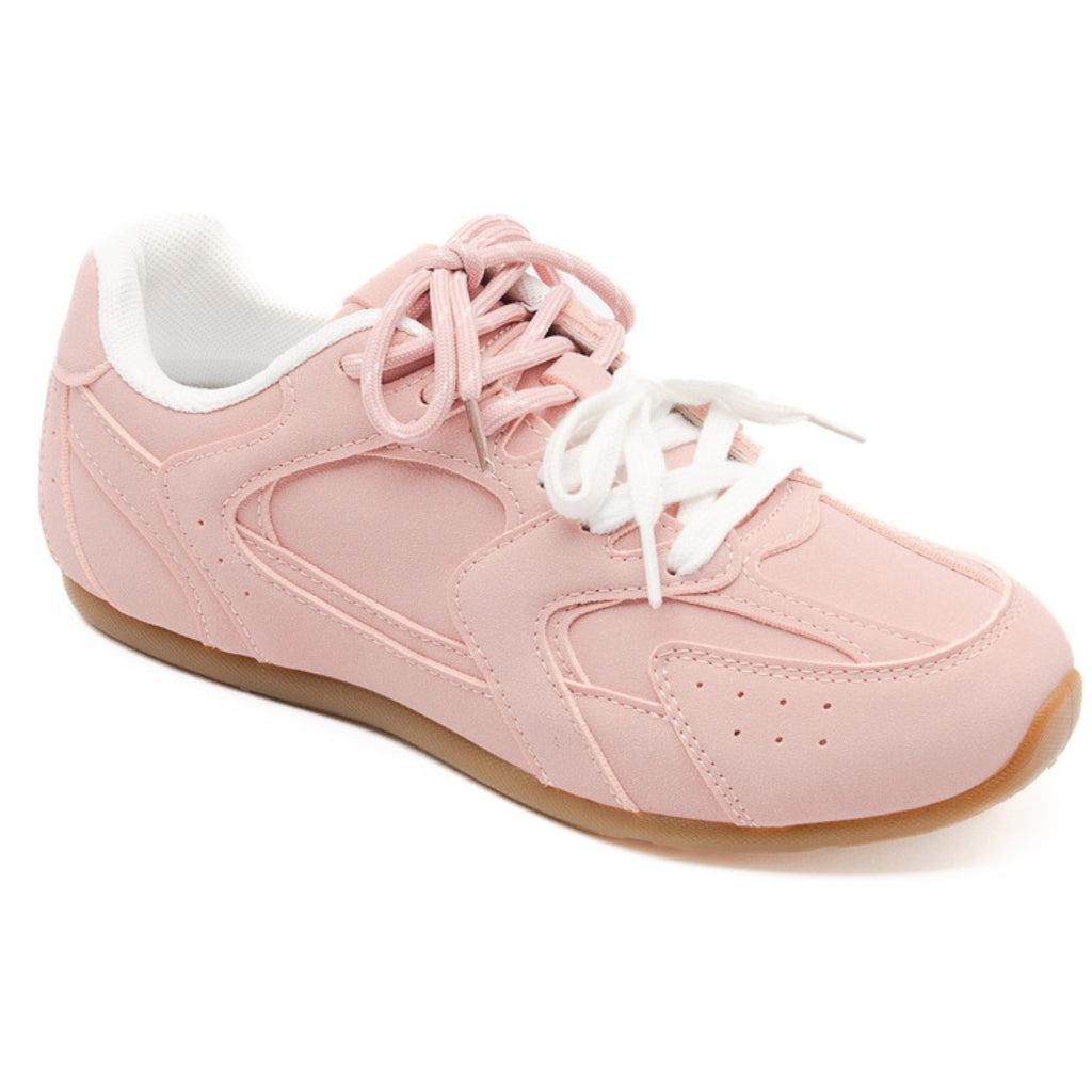 Pink Beatrice Dame Sneakers 6506 - Shoes Sneakers  - 5715406758565