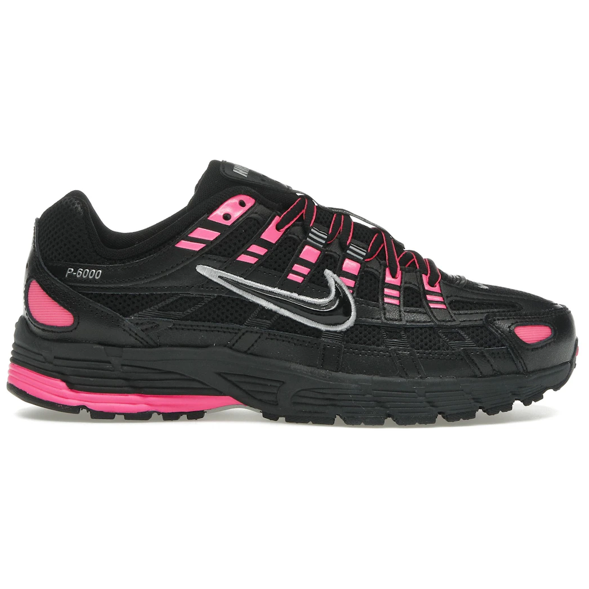 Sort Nike 6000 Pink Blast Metallic Silver Black - Nike Sneakers  - 197863385433