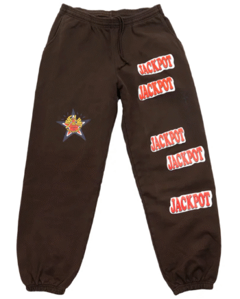 Travis Scott Road Utopia Las Vegas Jackpot Sweatpants Brown - Travis Sneakers