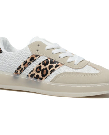Leopard Caroline Dame Sneakers 1208 - Shoes Sneakers  - 5715406759616