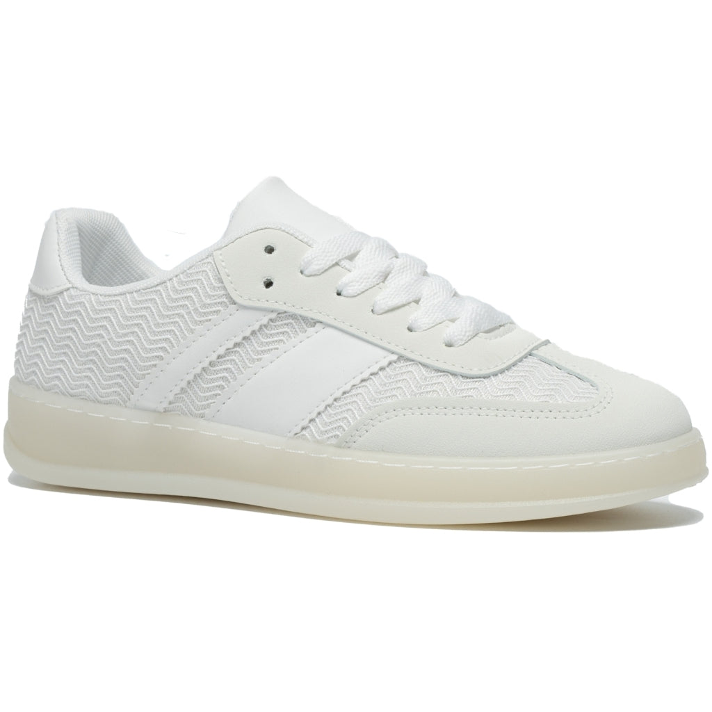 Hvid Caroline Dame Sneakers 1208 White - Shoes Sneakers - 5715406759425