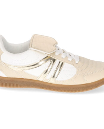 Beige Claudia Dame Sneakers 1197 - Shoes Sneakers  - 5715406758923