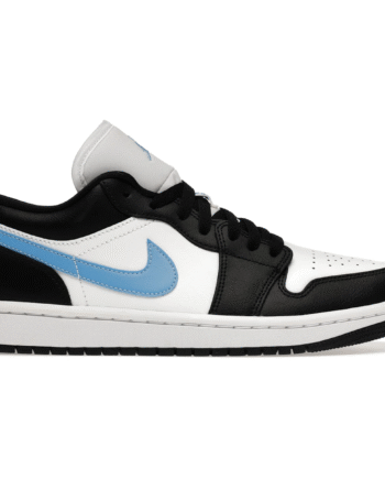 Sort Air Jordan Low Black University Blue White - Air Sneakers  - 0195866343573