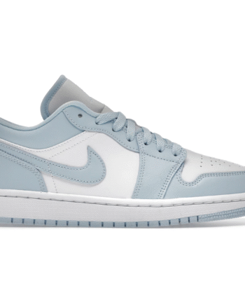 Hvid Air Jordan Low White Ice Blue - Air Sneakers  - 0196151809743