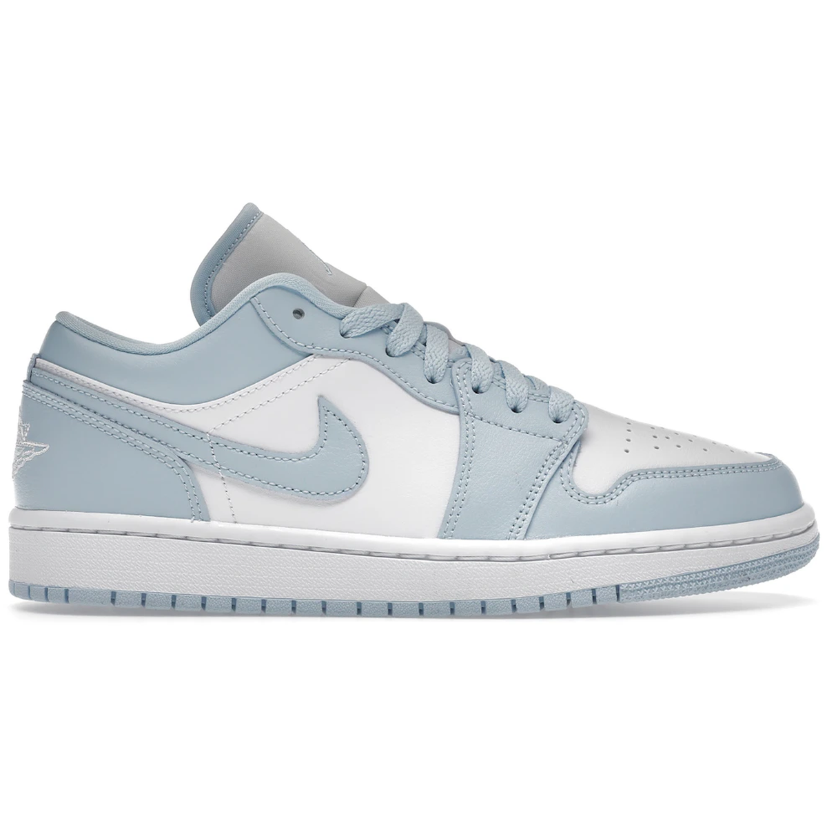 Hvid Air Jordan Low White Ice Blue - Air Sneakers - 0196151809743