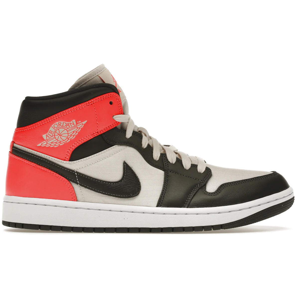 Air Jordan Mid Newsprint Light Orewood Brown - Air Sneakers  - 195866350755