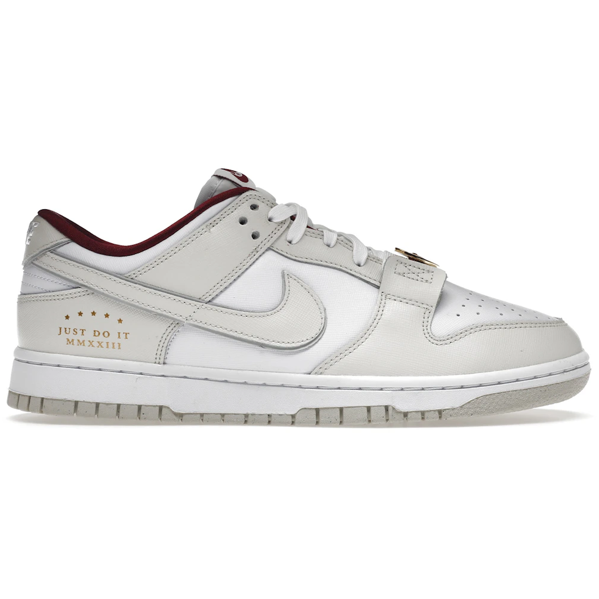Hvid Nike Dunk Low Just White Phanton - Nike Sneakers  - 196153966802