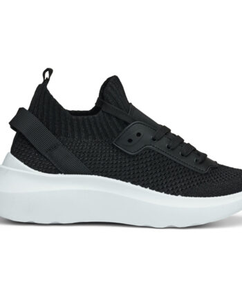 Sort Dame Sneakers 1081 Black - Shoes Sneakers  - 5711614839492