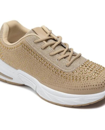 Nynna Dame Sneakers 7506 Kaki - Shoes Sneakers  - 5715406326177