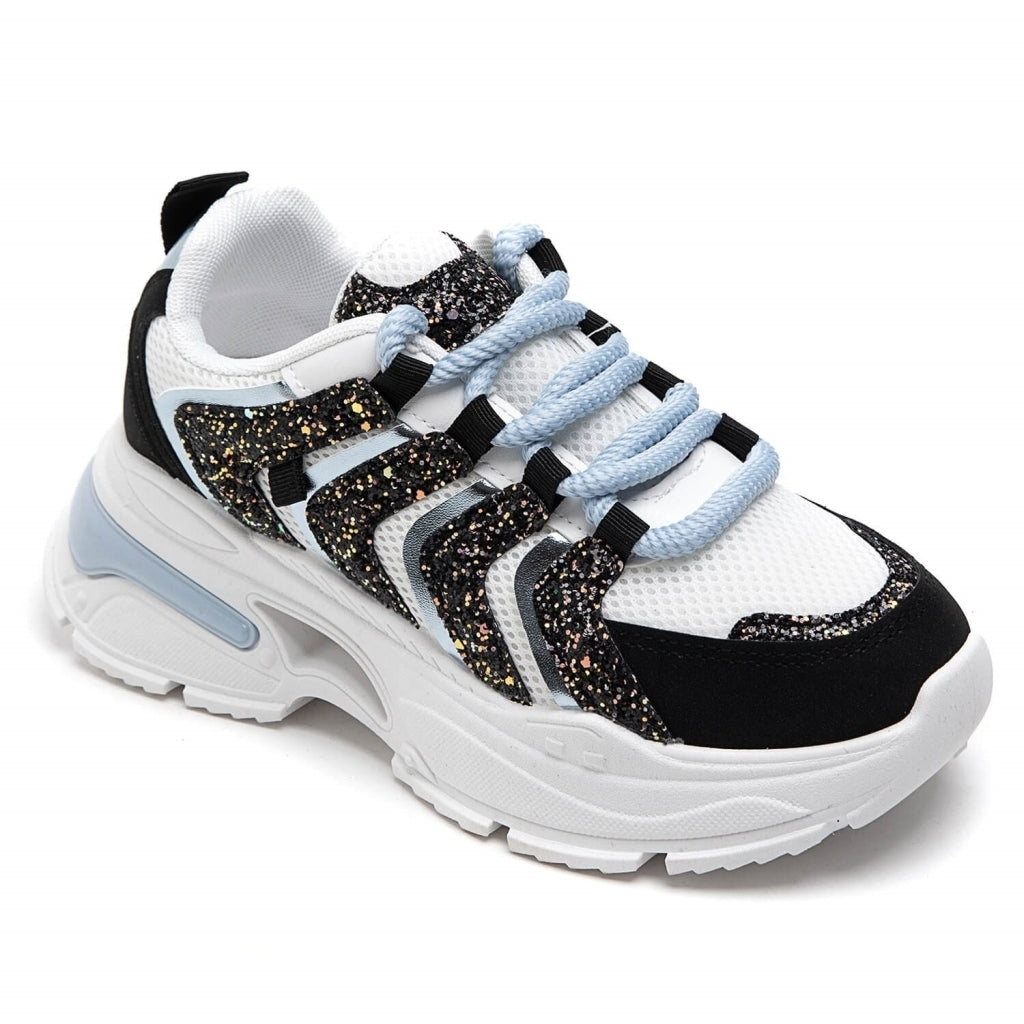 Sort Jette Dame Sneakers 7569 Black - Shoes Sneakers - 5715406432250