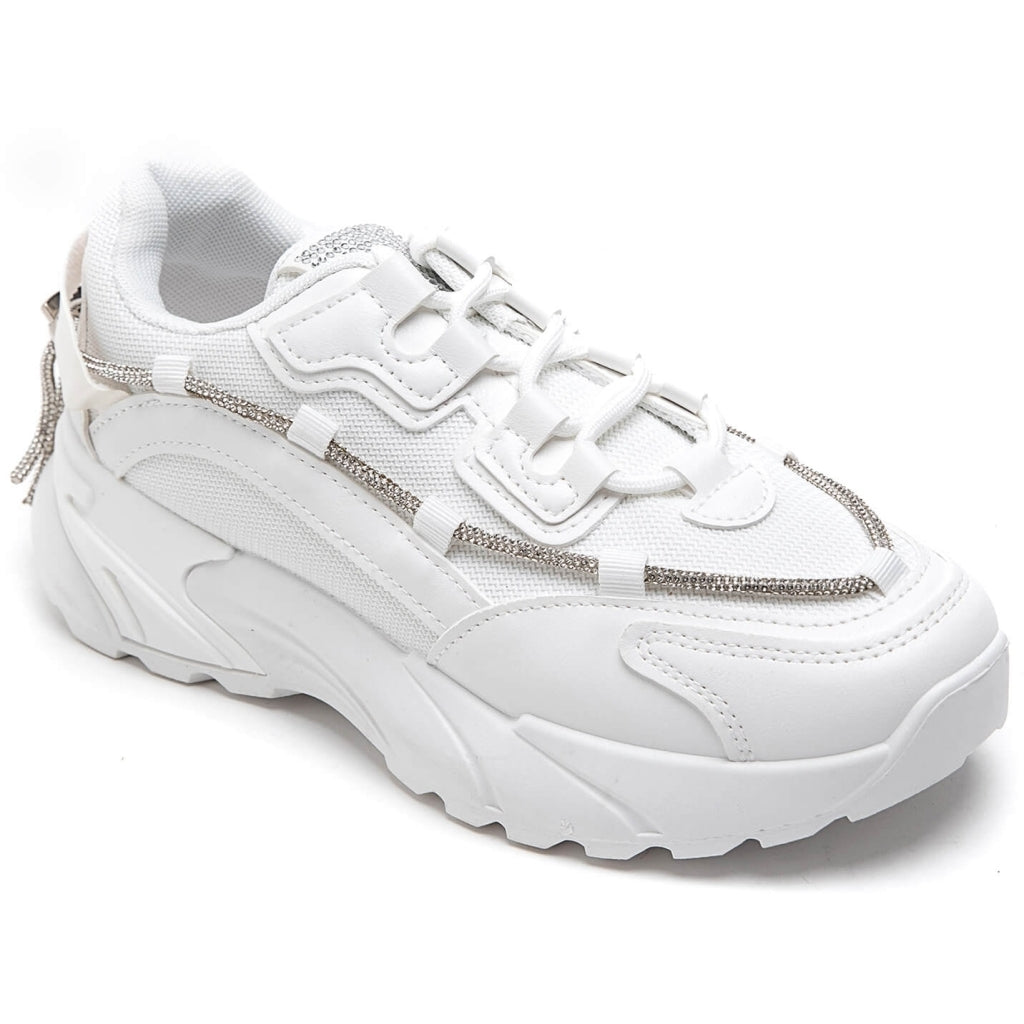 Hvid Charlotte Dame Sneakers 7580 White - Shoes Sneakers - 5715406432632