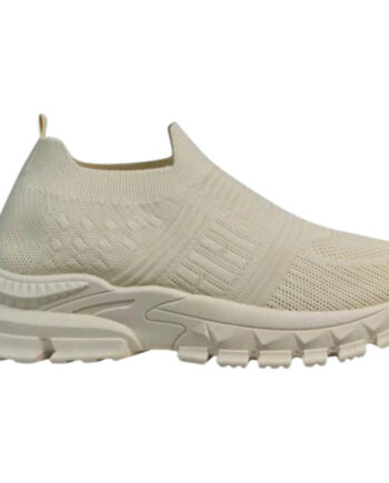 Beige Lene Dame Sneakers 816 - Shoes Sneakers  - 5715406433752