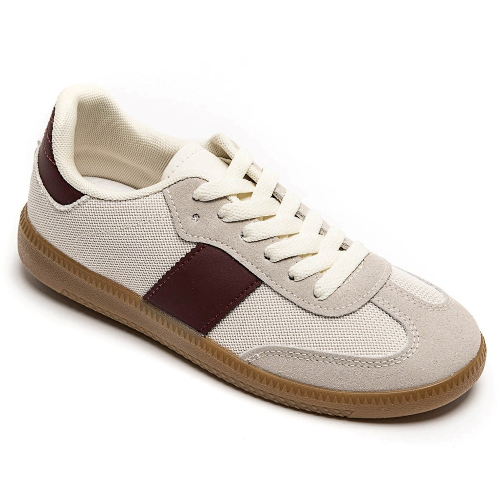Elie Dame Sneakers 8965 Wine - Shoes Sneakers - 5715406717296