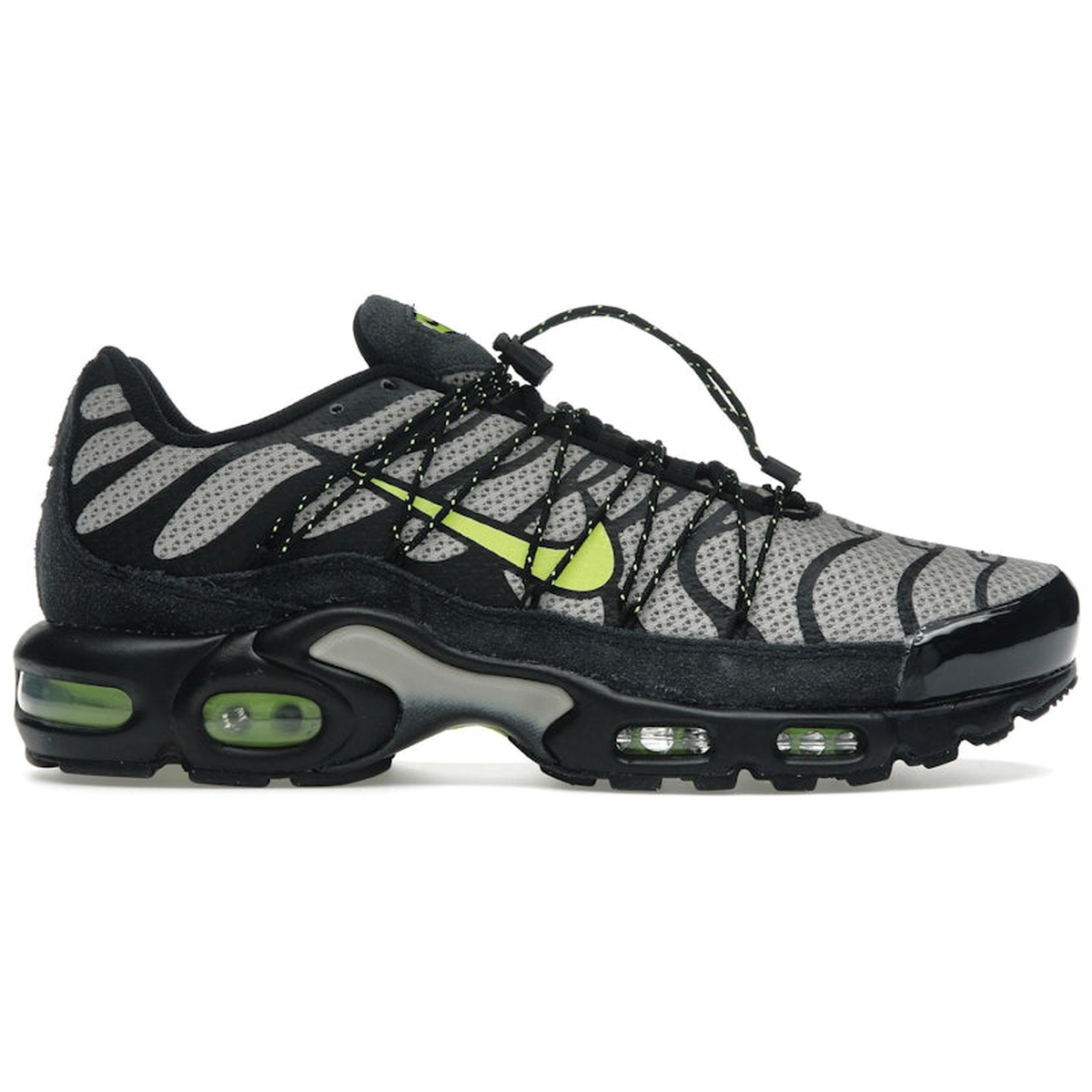 Sort Nike Air Max Plus Utility Black College Grey Volt - Nike Sneakers