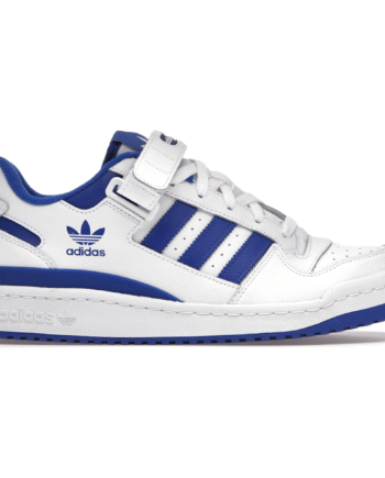 Hvid Adidas Forum Low White Royal Blue - Adidas Sneakers  - 4064037427137