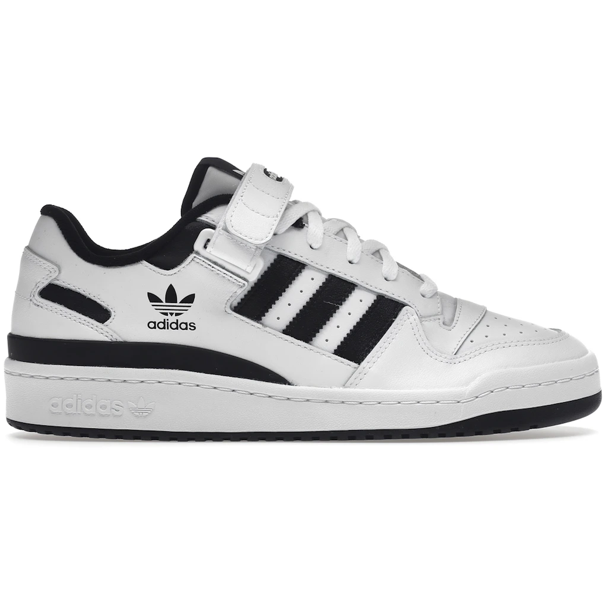 Sort Adidas Forum Low White Black - Adidas Sneakers
