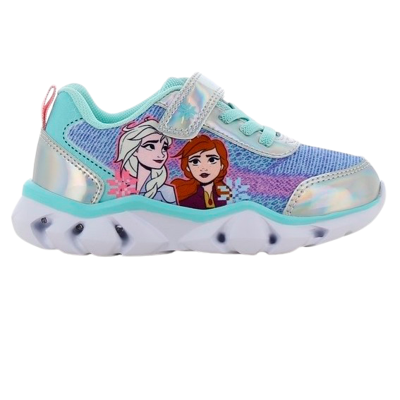 Sølv/Blå Disney Frozen Pige Sneakers Blink Sølv Blå - Disney Sneakers  - 5715066015954