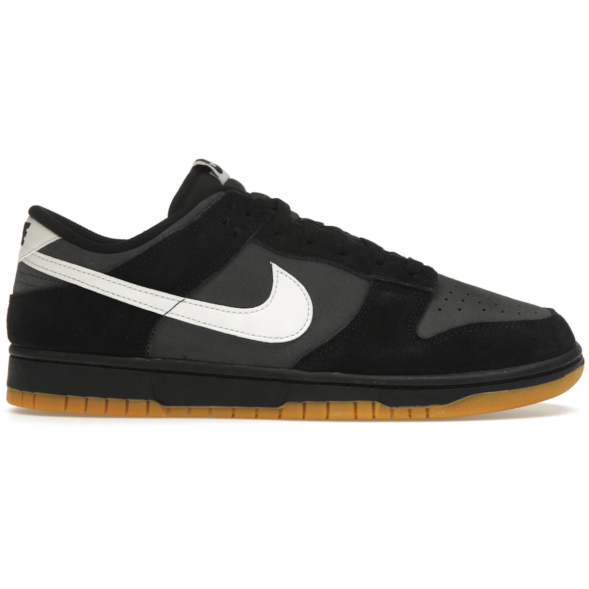 Sort Nike Dunk Low Black Grey Gum - Nike Sneakers