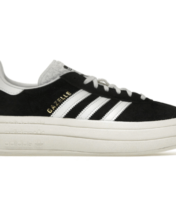 Sort Adidas Gazelle Bold Core Black White - Adidas Sneakers  - 4066748973774