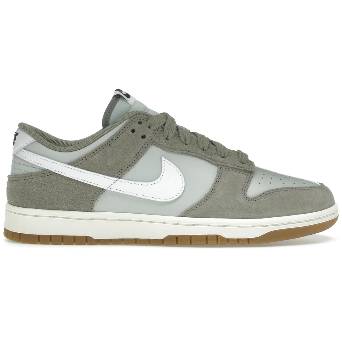 Hvid Nike Dunk Low Retro Light Silver Light Army Sail White - Nike Sneakers - 198481724628