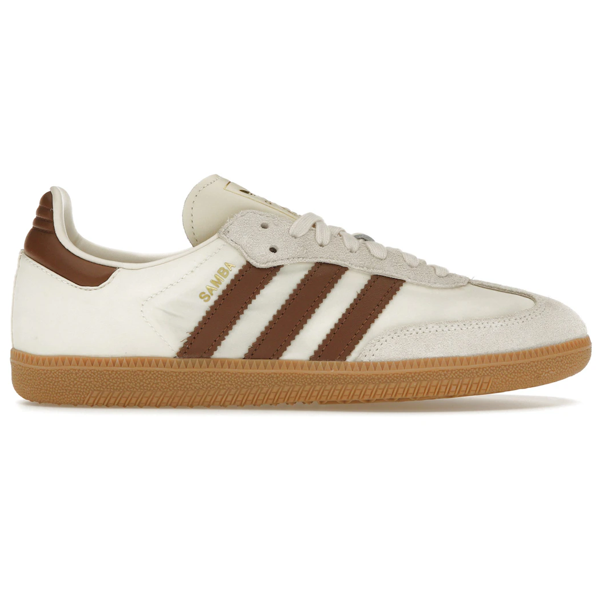 Hvid Adidas Samba Cream White Preloved Brown - Adidas Sneakers  - 4067888547870