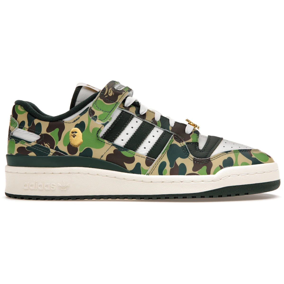 Grøn Adidas Forum Low Bape 30th Anniversary Green Camo - Adidas Sneakers  - 4066754425359
