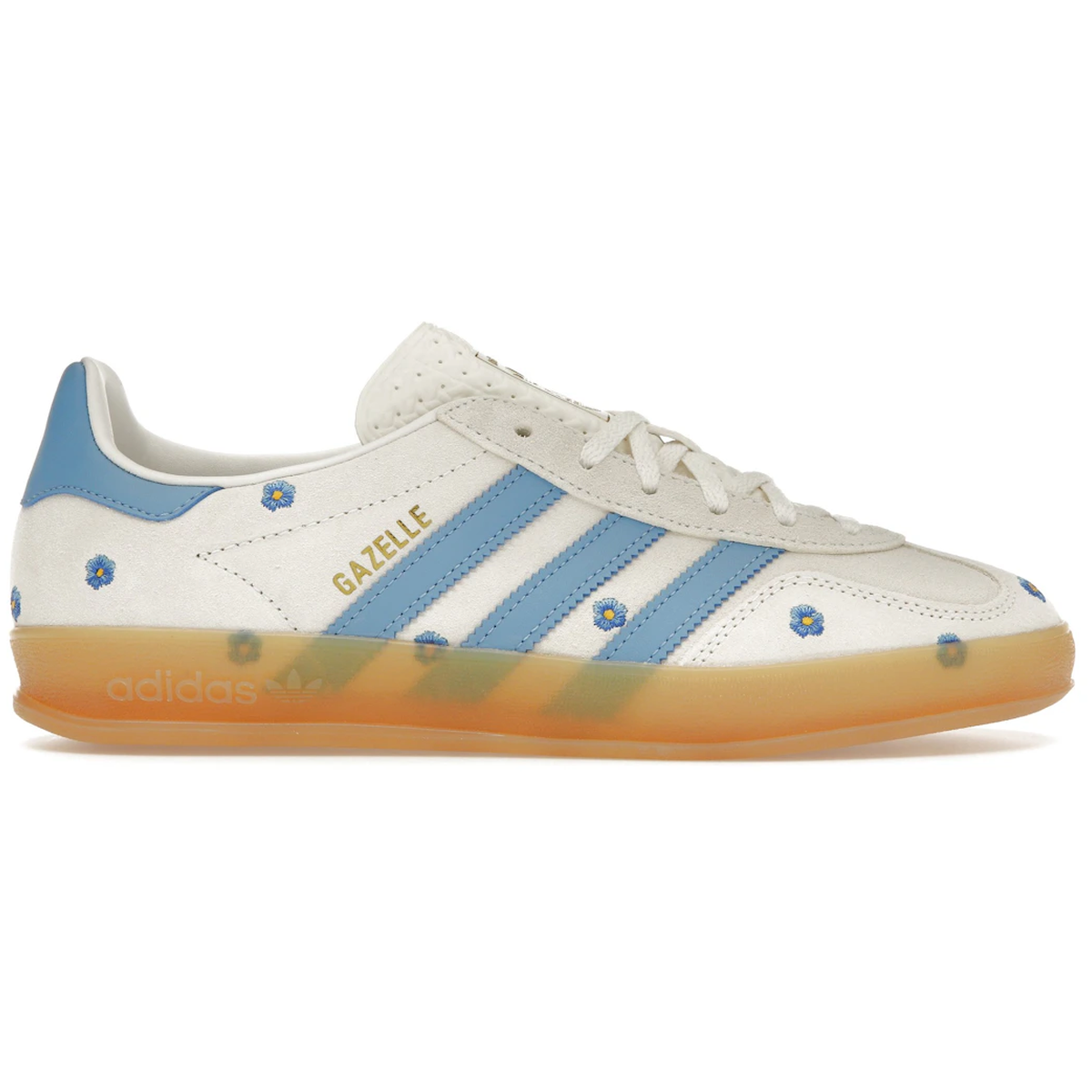 Adidas Gazelle Indoor Light Blue Floral - Adidas Sneakers  - 4067888048391