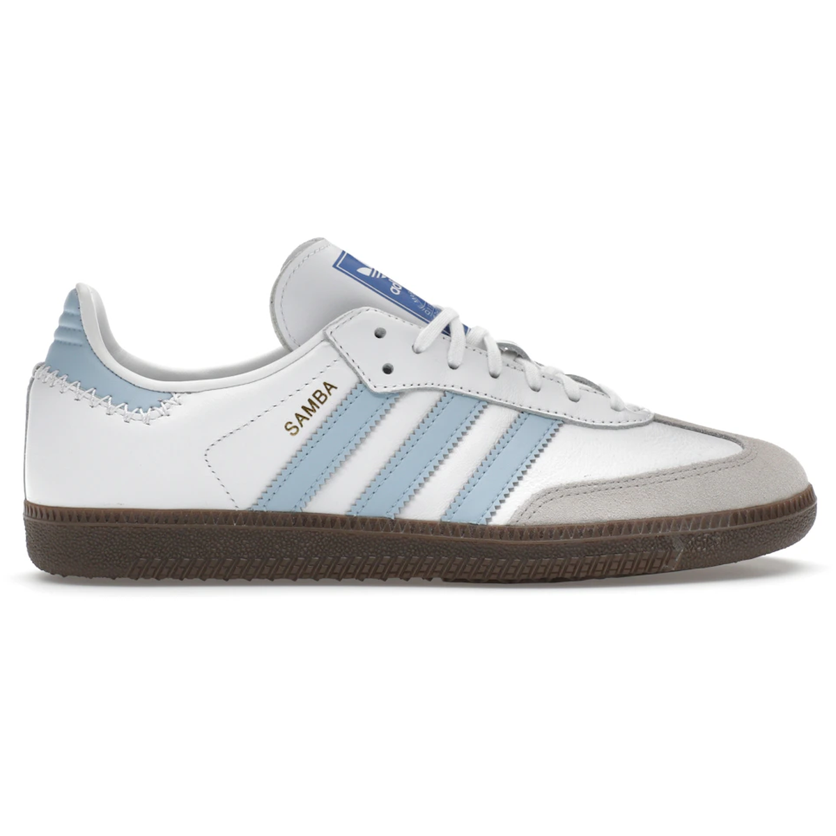 Hvid Adidas Samba White Clear Sky - Adidas Sneakers  - 197611090787